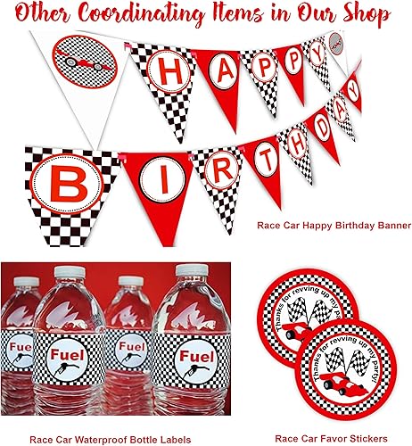 Miniatura 2 de Juego de 20 calcomanías para botellas de autos de carreras, 20 calcomanías para botellas de agua, etiquetas para botellas de agua de autos de