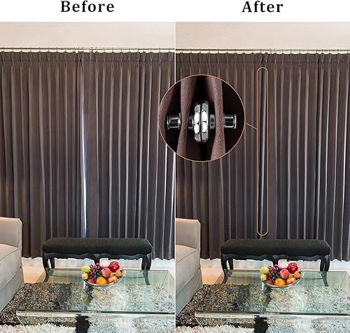 Miniatura 4 de Cierre magnético de cortina para el hogar, oficina, dormitorio, 8 pares de imanes fuertes, sin necesidad de taladrar, fácil de instalar