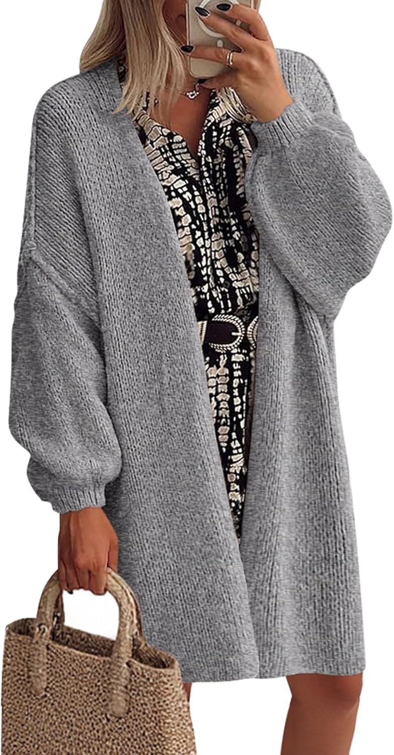 PRETTYGARDEN Long Cardigan Sweaters for Women Trendy Fall 2026 Oversized Knit Sweater Jacket Coats Winter Fashion Clothing - Image 5