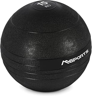 Slam Ball Premium - Pelota de peso (3-20 kg, 15 kg), color negro