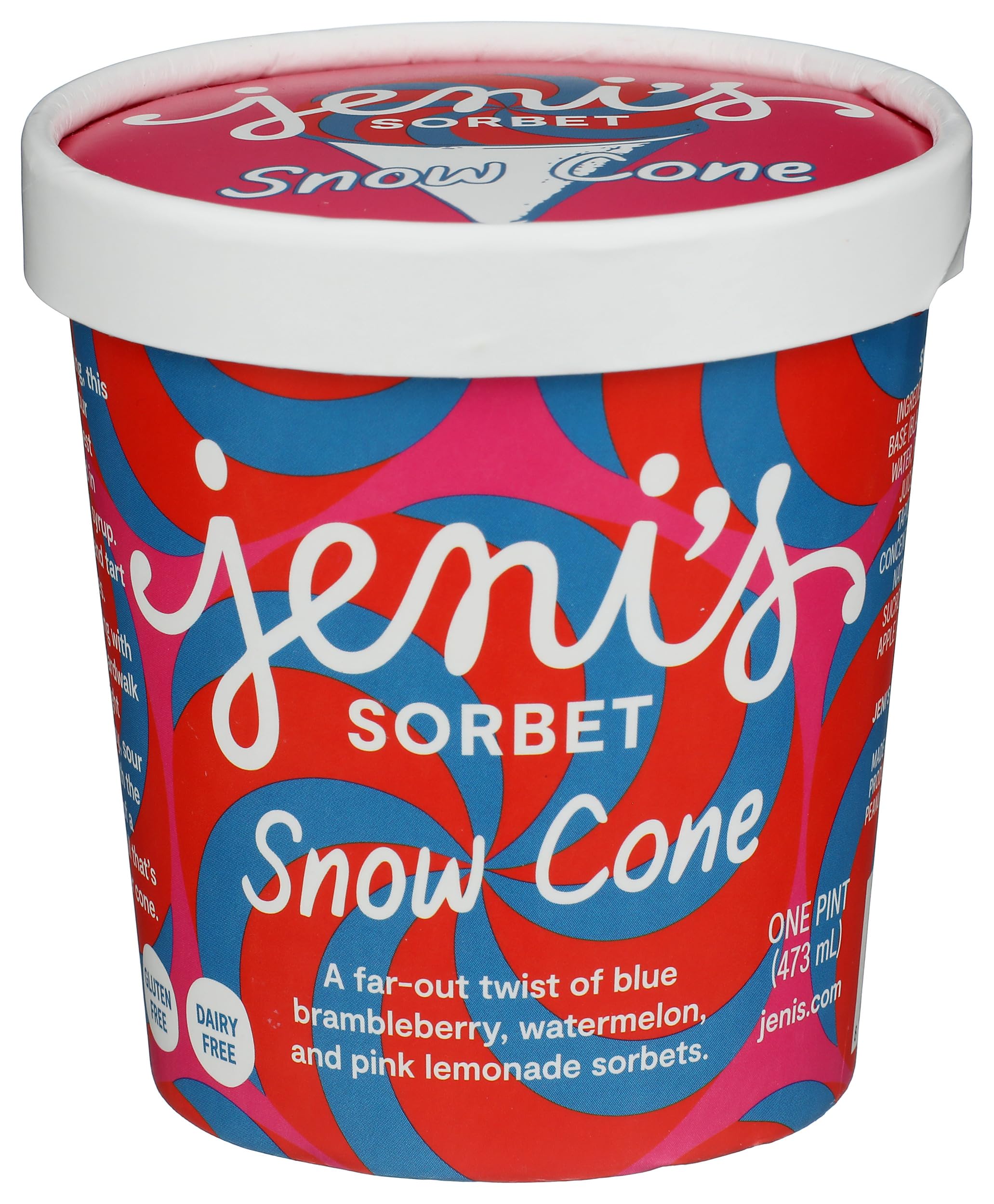 Jenis Splendid Ice Creams Snow Cone Sorbet, 1 PT | Grocery Pickup