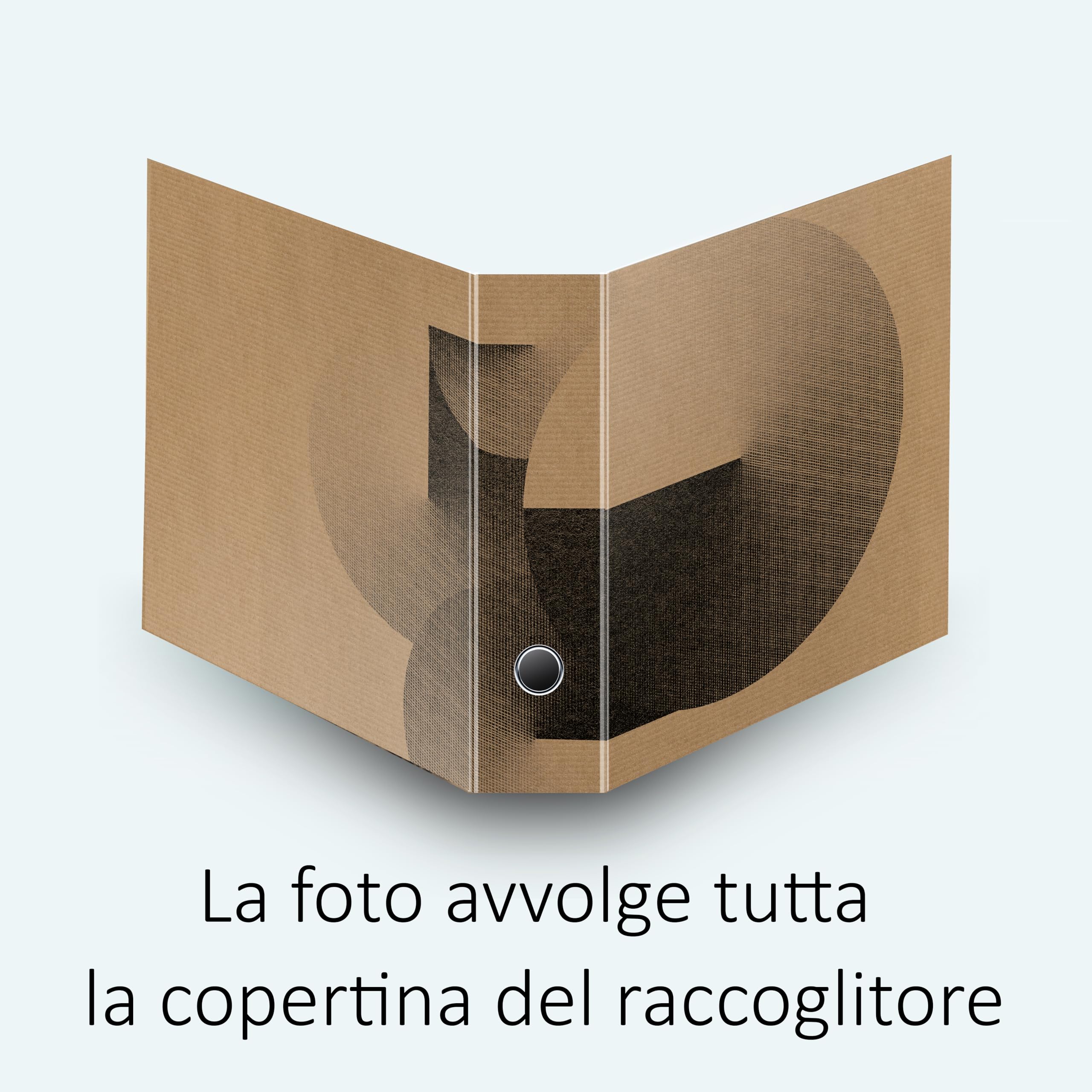 Raccoglitori ad anelli Avana ASTRATTO- Set da 4 raccoglitori - SHAREPRINTING Faldoni (H31 2 anelli)