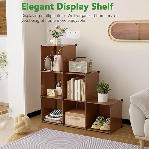 Vista 59 de C&Ahome - Organizador de clóset de almacenamiento para que lo montes tú mismo, Plástico, Negro