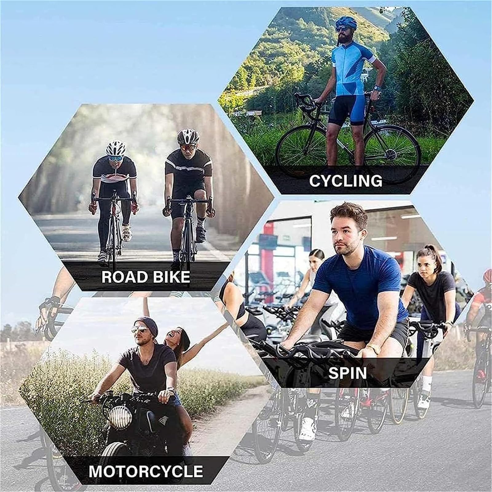 FFFF & OLFEH Conjuntos de Camisetas de Ciclismo for Hombres, Cycling Skinsuit Triatlón for Hombres, Pro Manga Corta Traje de Ciclismo, Racing Tri Suit de Bicicletas, MTB Mono
