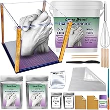 Luna Bean Hand Casting kit for Couples | Hand Casting kit | Hand Moulding, Statue, Hand Impression, Clay Mold kit for Couple molding Powder Casting Powder