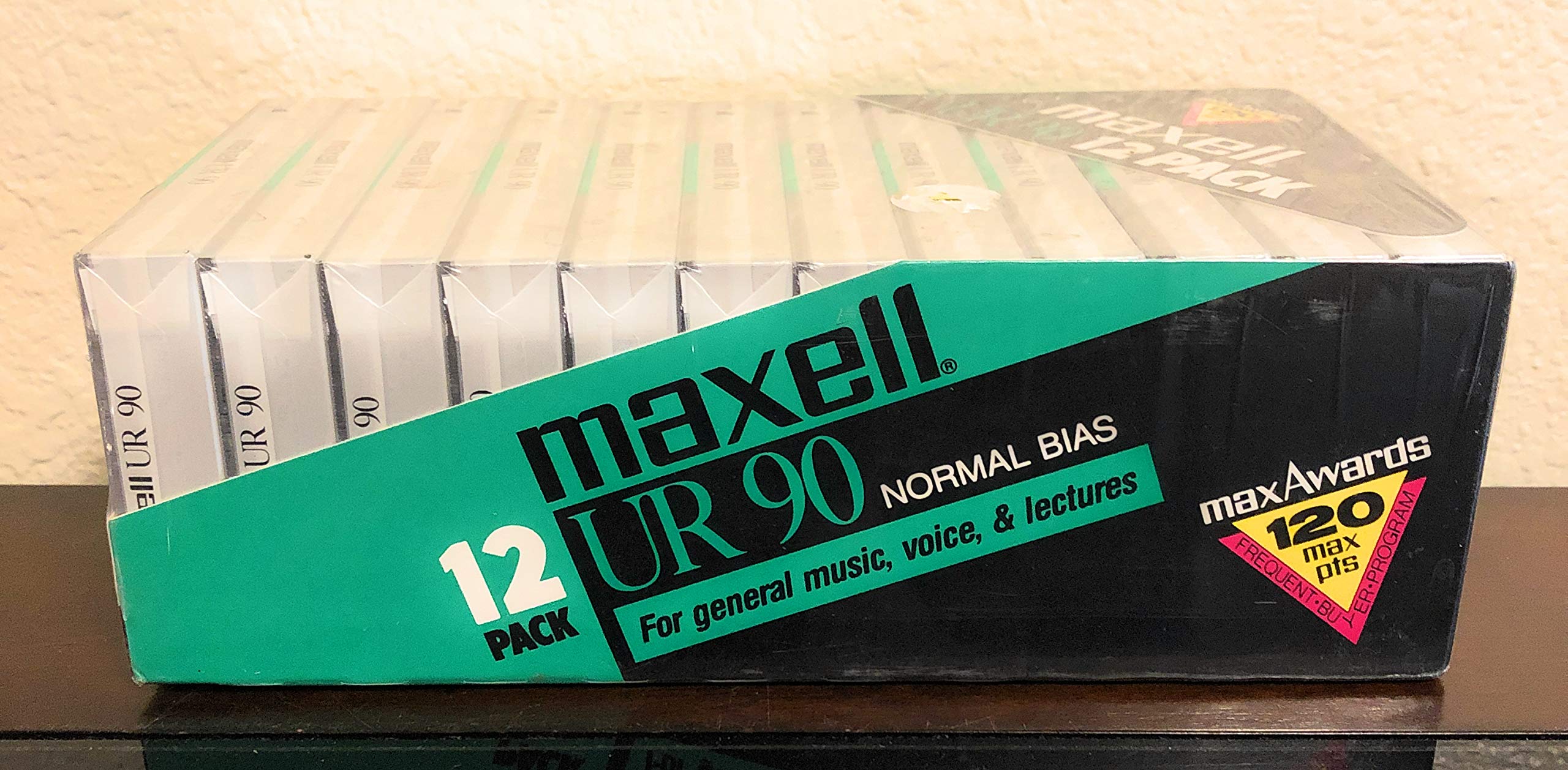 Maxell UR 90 12 Pack Cassette Tapes