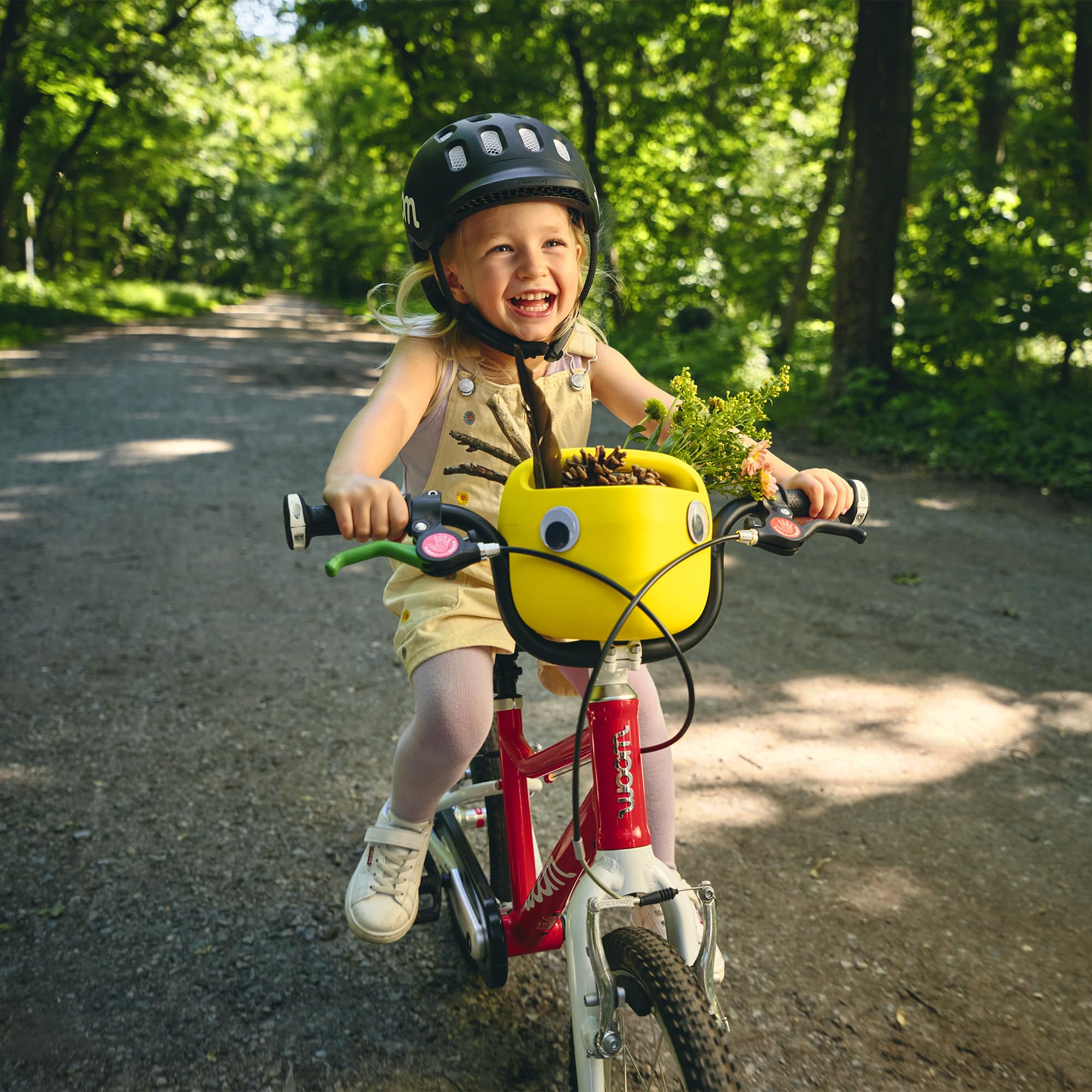 woom POP Kinder Fahrradkorb GO 2, 3 & AUTOMAGIC 3, 4 - Einfach aufsteckbar, wetterfest, BPA-freie Lenkeraufbewahrung für Outdoor-Abenteuer
