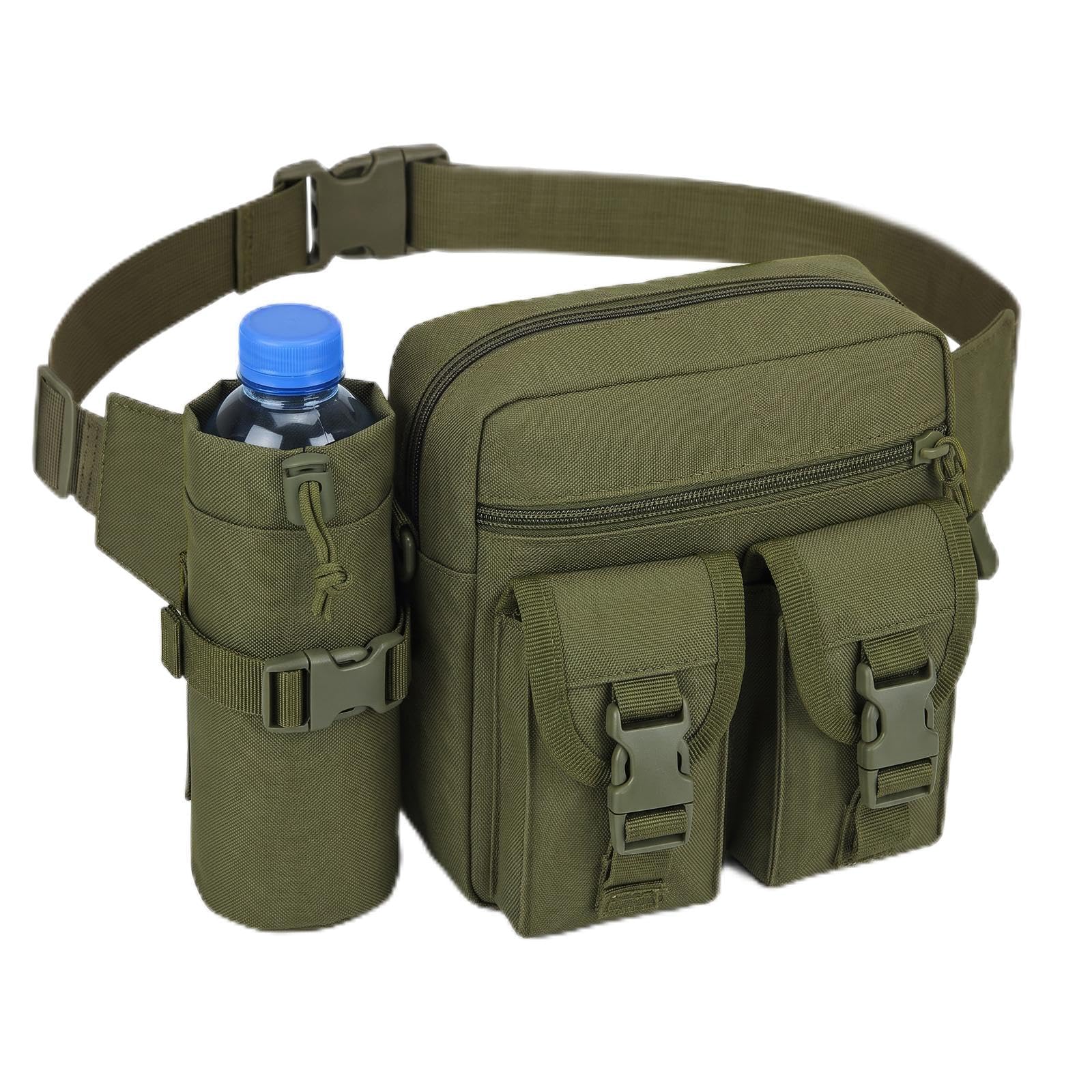 Bum Bag with Bottle Holder, Hiking Bum Bag Fanny Pack for Men