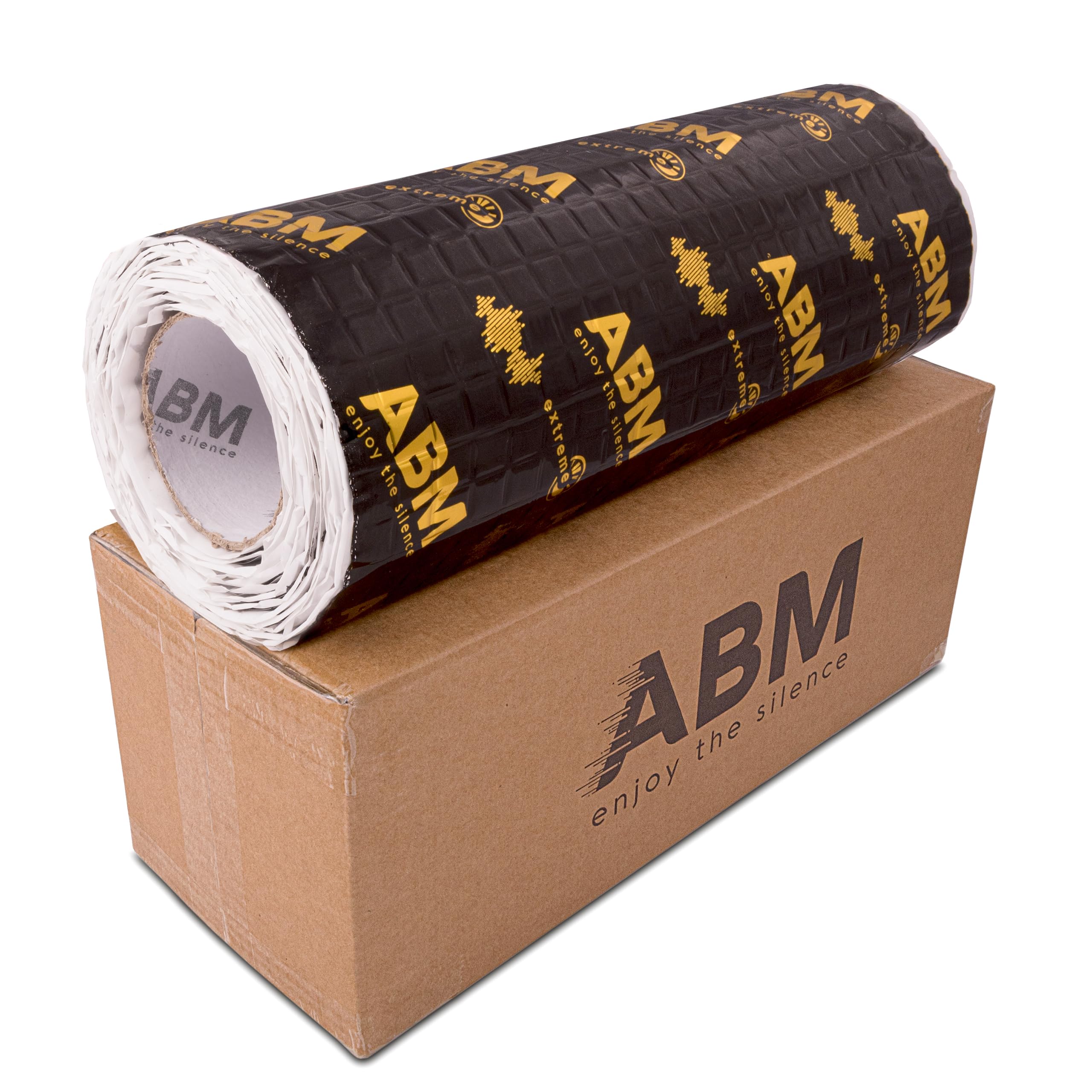 ABM Kit d'isolation de voiture pour 2 portes, aluminium butyle, mousse acoustique et outils