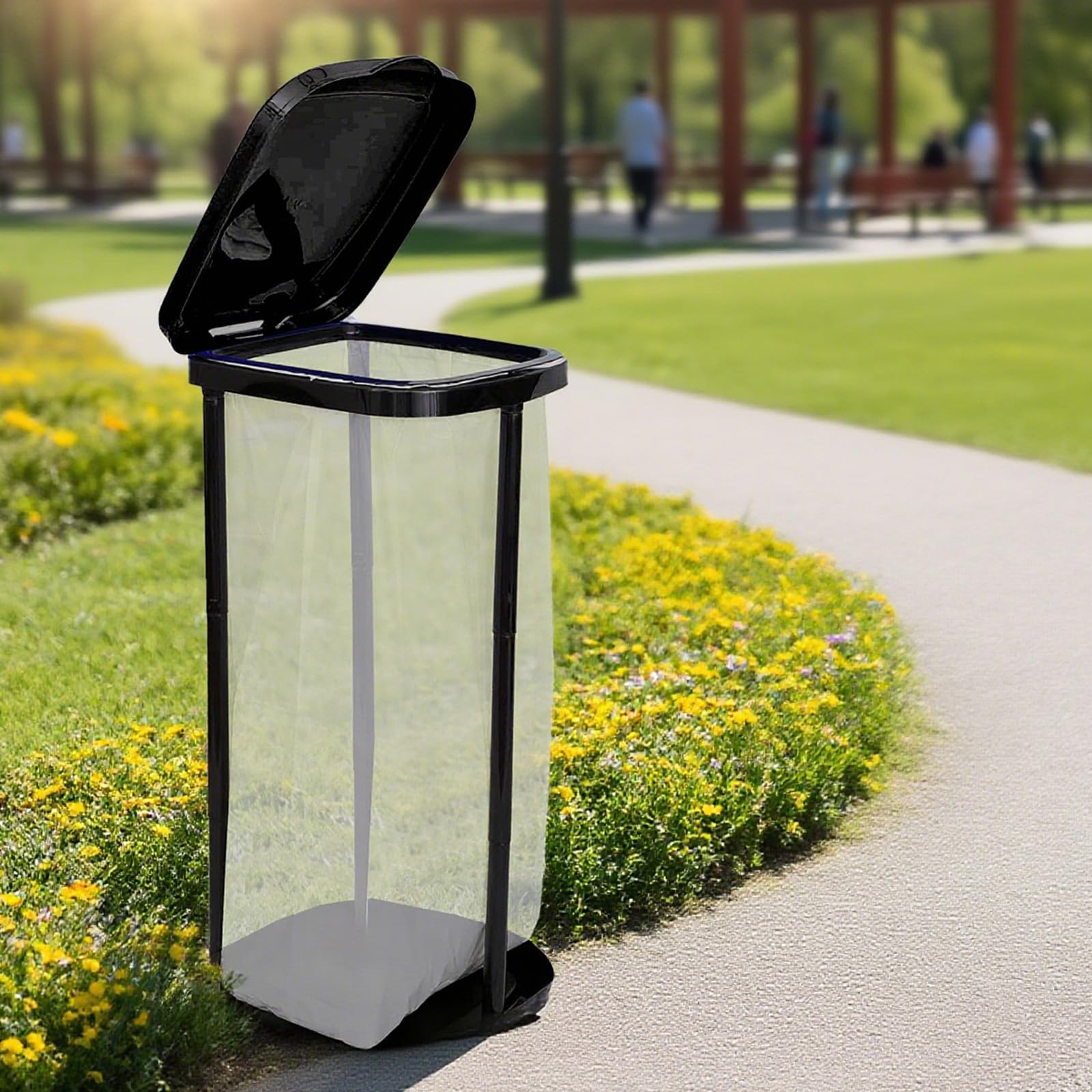 バーベキュー・調理用品 Trash Stand and Trash Bag black M Amazon.com: UUFCTY Collapsible Trash Bag Holder Portable Garbage
