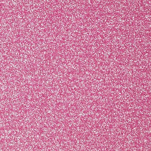 Siser Glitter HTV 20" x 12" Sheet - Iron on Heat Transfer Vinyl (Flamingo Pink)