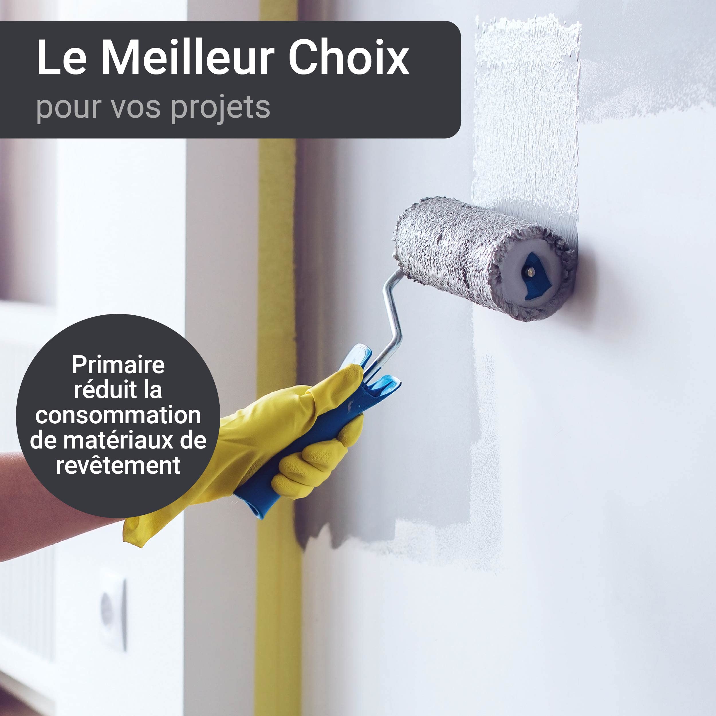 WO-WE Primaire - Apprêt W518 pour sol poreux - Régularise l’absorption du support - 5L