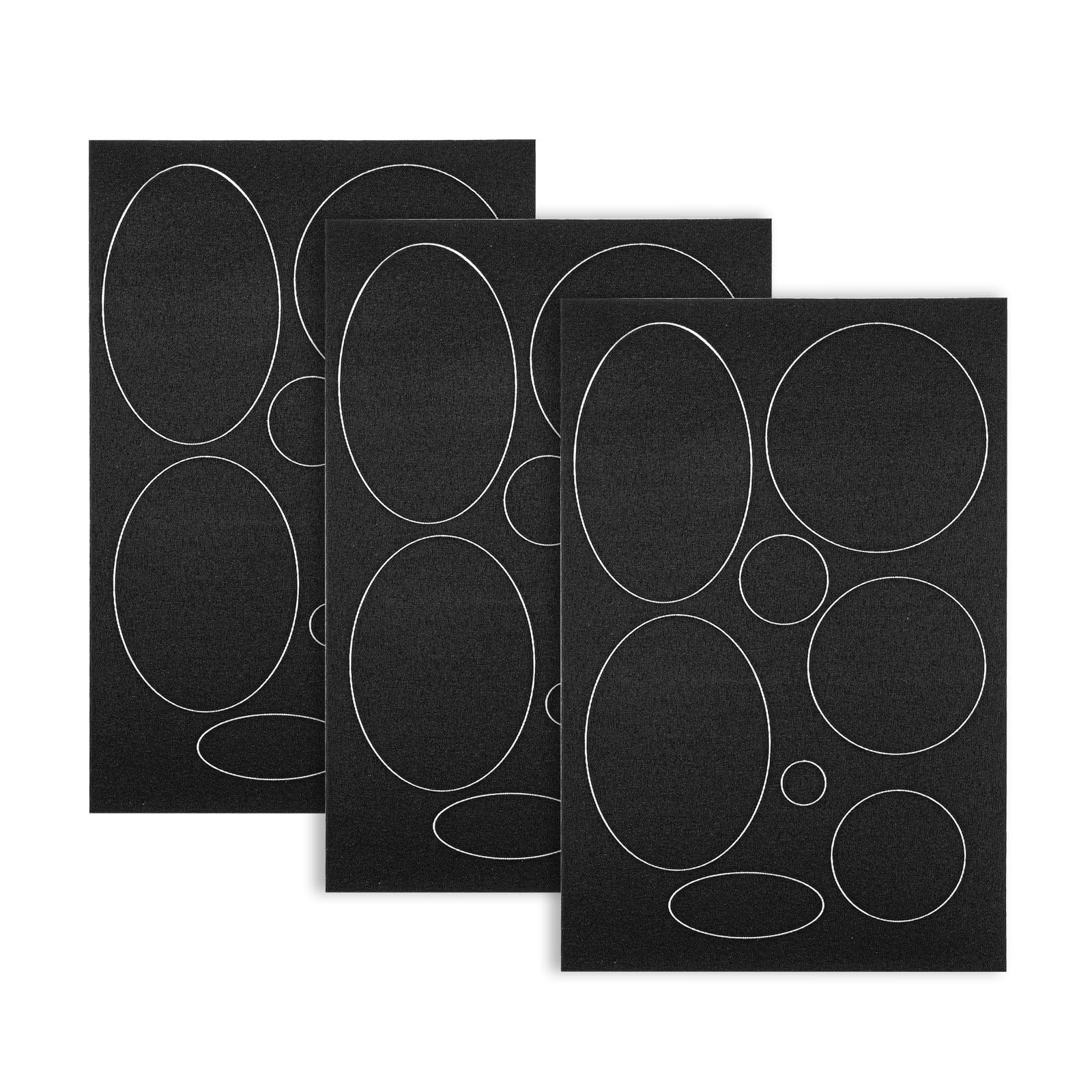 75 Patches Soudables Noir Pour Réparation - 5 Tailles - Pour Doudounes, Tentes, Sacs De Couchage