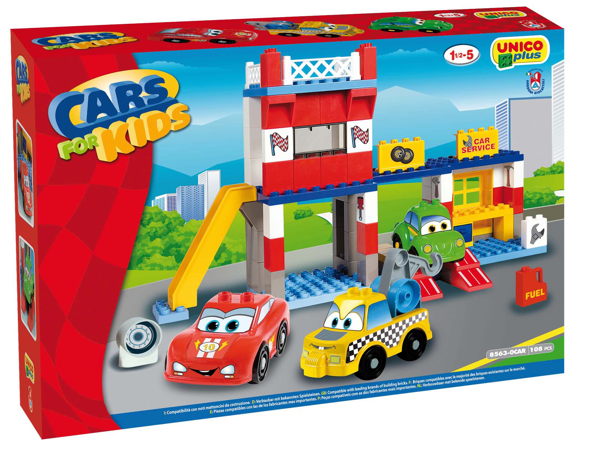 Unico BAU Cars Garage Service Set