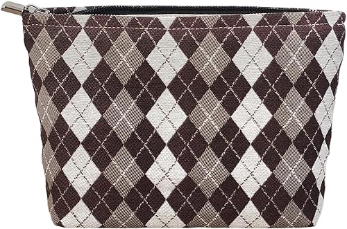 Miniatura 15 de STARDW Bolsas de cosméticos de flores para mujeres y niñas, bolsa de maquillaje de viaje, bolsa de maquillaje de lona de gran capacidad, bolsa