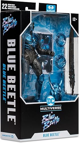 Miniatura 15 de McFarlane Toys - Figura de acción DC Multiverse Blue Beetle (película de escarabajo azul) de 7 pulgadas