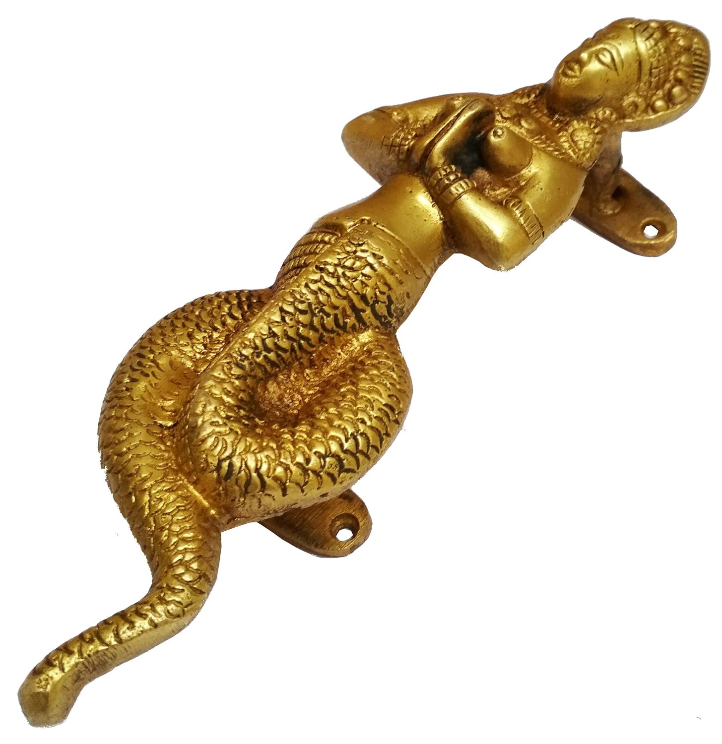 Ganci A Muro In Ottone Massiccio Purpledip Design Vintage "Pirate Anchor" - Decorazione Da Parete, Porta Abiti O Chiavi (17x18 Cm)