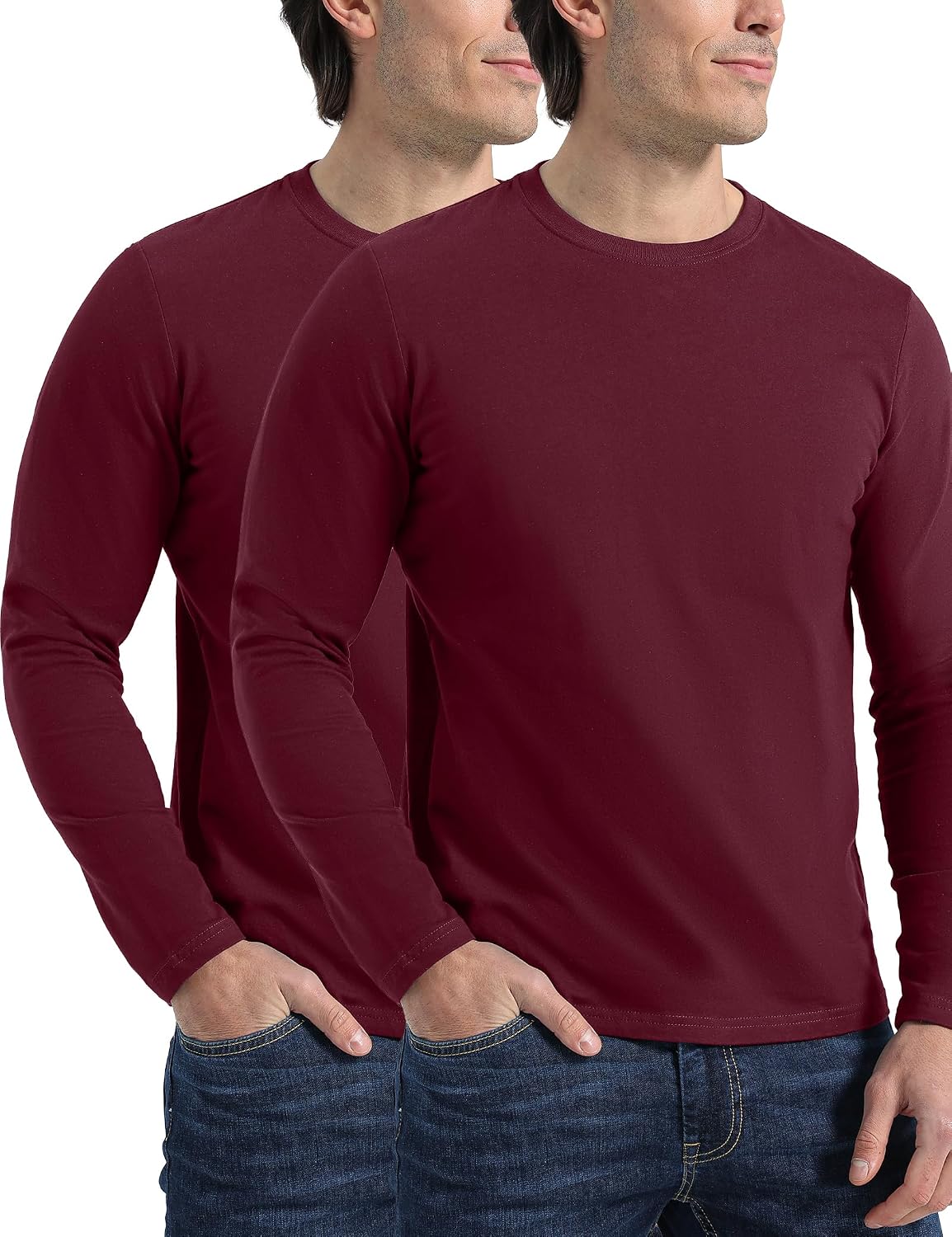 Pioneer Camp Mens Tshirts Cotton Long Sleeve Crew Neck Heavyweight