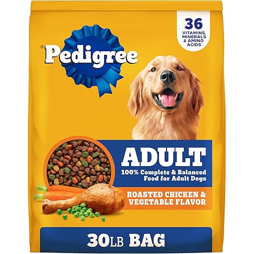 Pedigree Complete Nutrition Adult Dry Dog Food Roasted Chicken & Vegetable Flavor, 30 lb. Bag