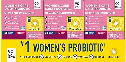 Miniatura 10 de Renew Life Ultimate Flora Women's Care Probiótico, 25 mil millones de UFC, 90 cápsulas (el paquete puede variar)