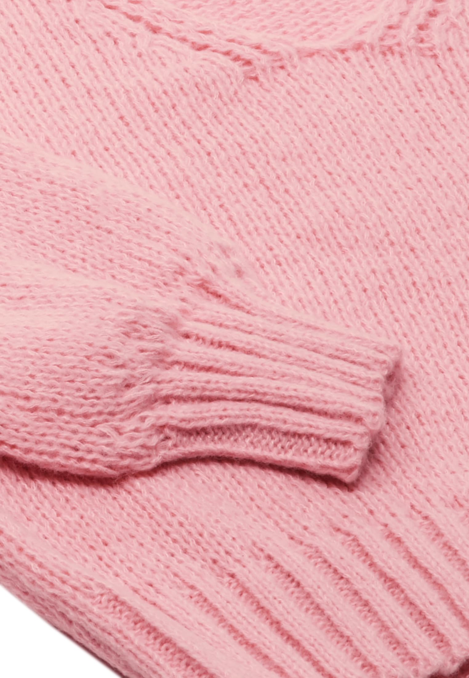 myMo Damski sweter, modny sweter z dekoltem w serek, poliester, różowy, rozmiar XL/XXL, Rosa, XL
