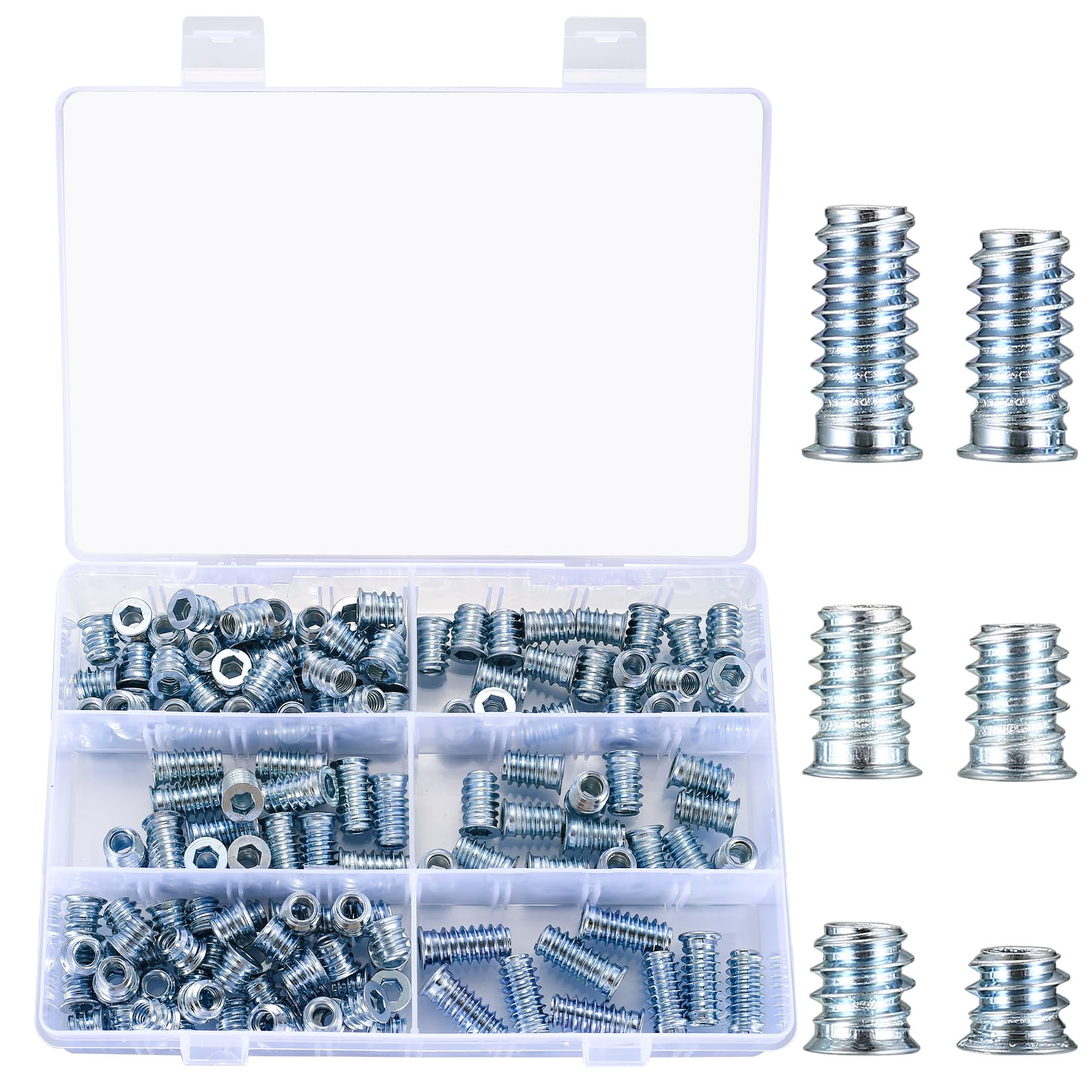 10 Dadi Avvitabili Mprofi MT® M8 X 15mm - Inserti Filettati In Acciaio Zincato Per Mobili In Legno - Foto 4