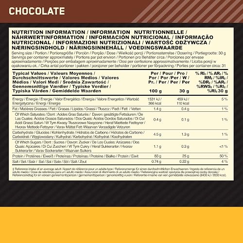 Optimum Nutrition Gold Standard 100% Isolate Whey Protein Powder, 930g - 7