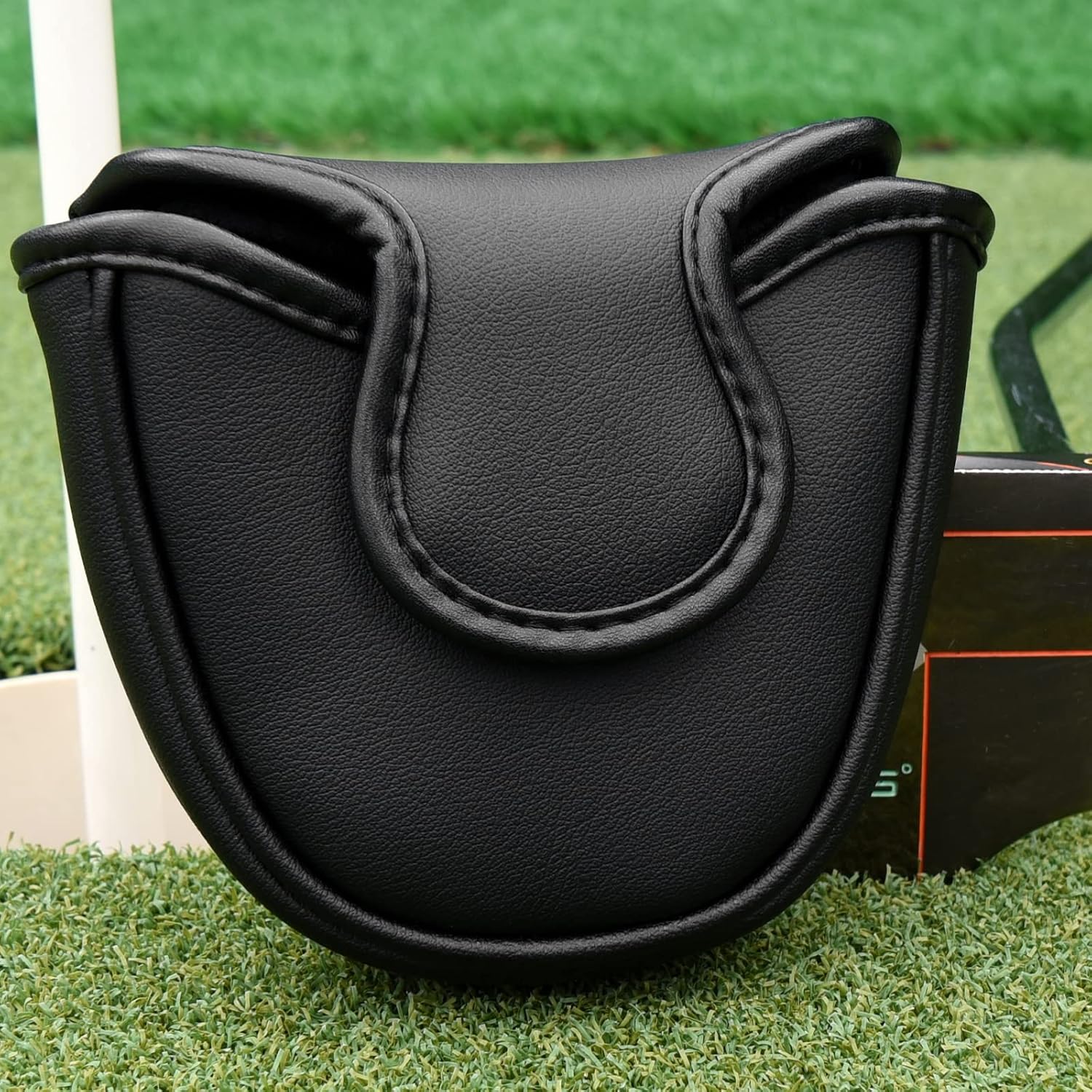 BIG TEETH Golf Head Covers Putter Mallet Golf Club Protector Fits for Odyssey Center Shafted Mallet Putter