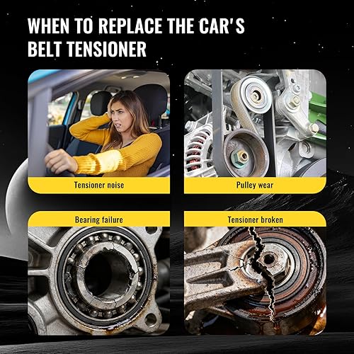 Miniatura 6 de TUCAREST 38344 (para 1.4L 1364cc 83cid) Juego de Polea Tensora de Correa de Accesorios Compatible con 2013-2021 Buick Encore  2011-2015 Chevy Cruze,