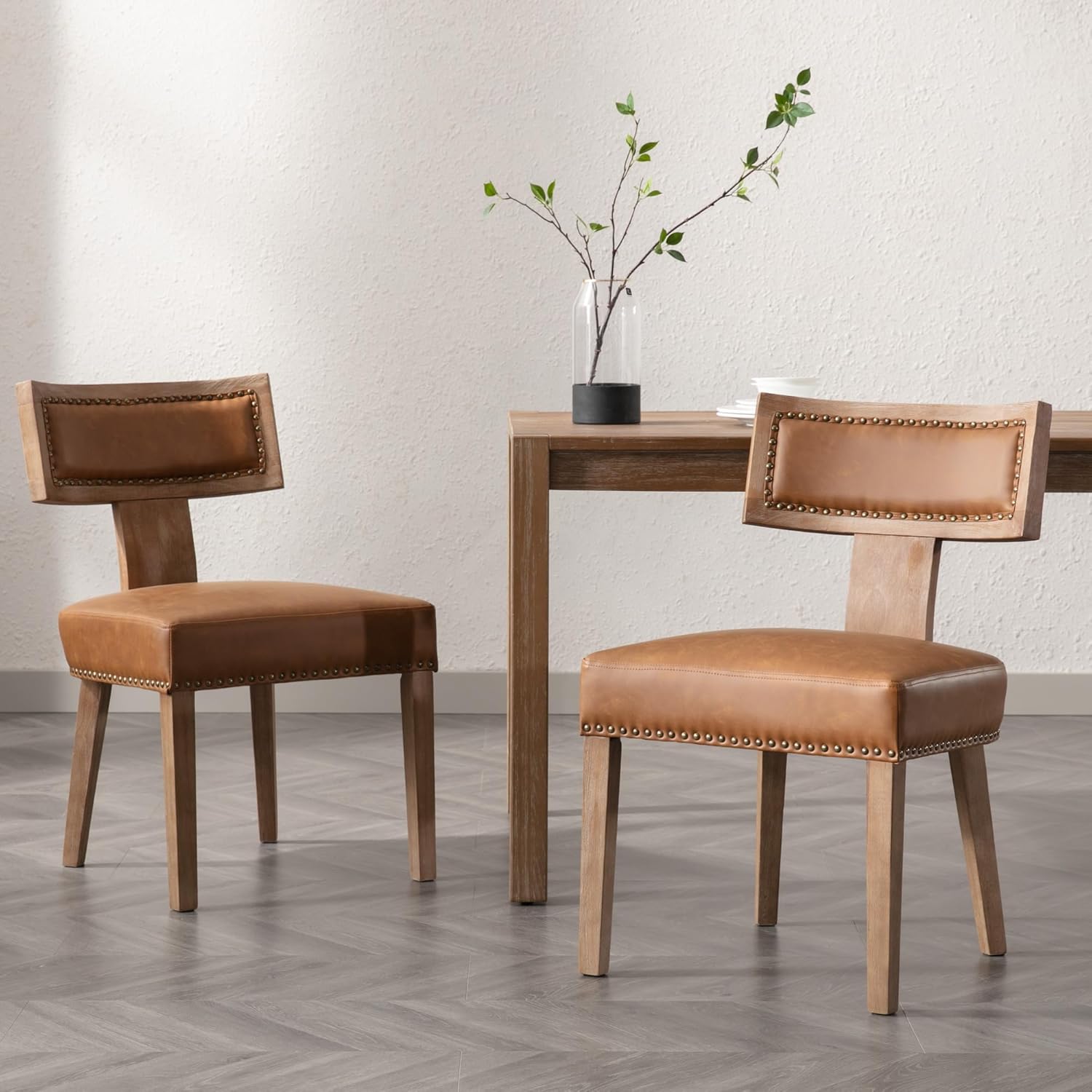 BESTANO Mid Century Modern Dining Chairs Set of 2