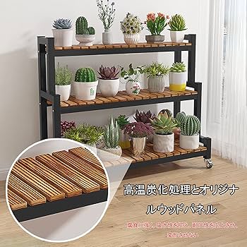 Amazon.co.jp: ESOYAWE 観葉植物ラック フラワースタンド 2段 3