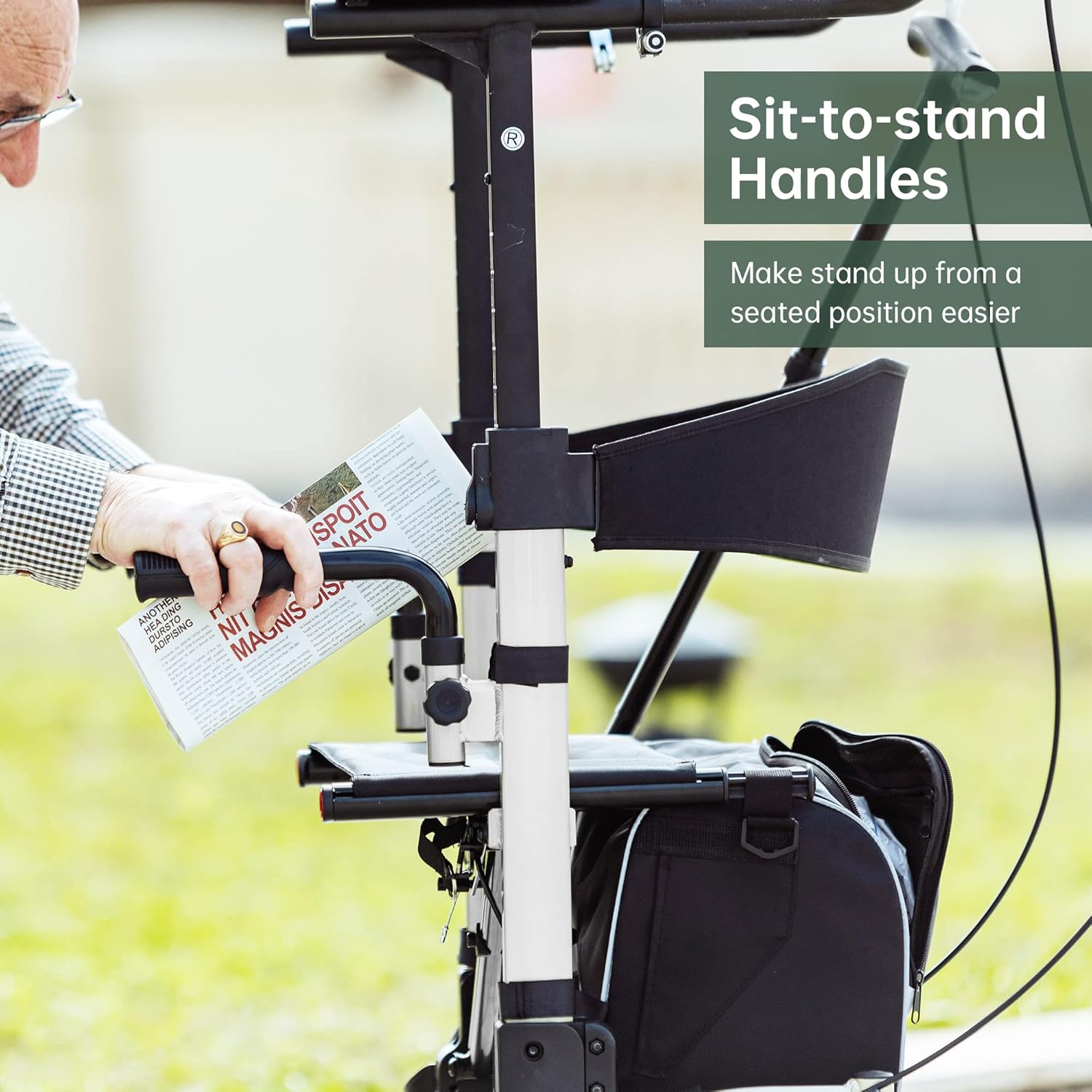 Buy BEYOUR WALKER Upright Walker, Stand Up Rollator Walker Tall Rolling