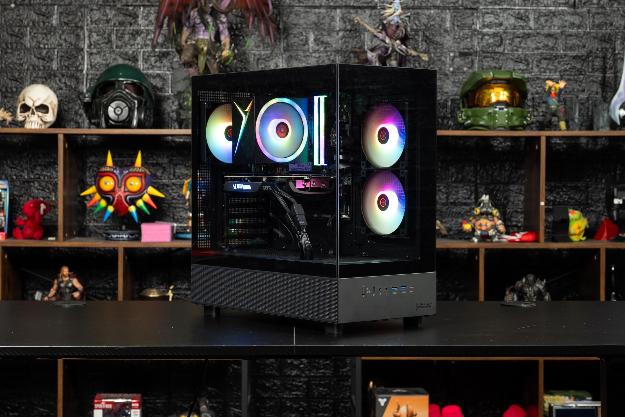 Amazon.com: Skytech Gaming Azure 3 Gaming PC, AMD Ryzen 7 7700 3.8