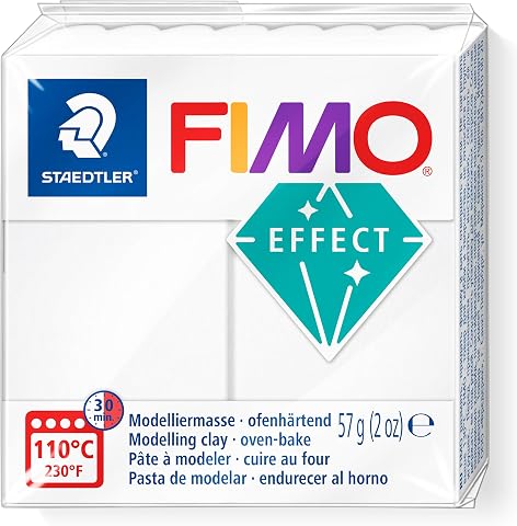 Staedtler Fimo 8010-014 Fimo Effect Modelleme Kili 57 gr Saydam Beyaz