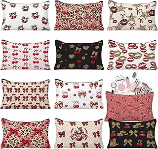 Kacctyen 12 bolsas de maquillaje de guepardo ...