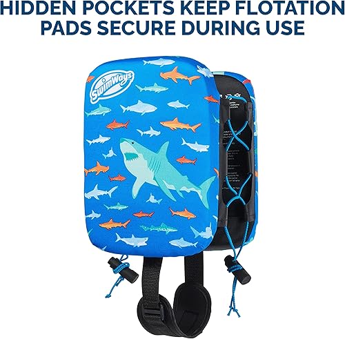 Miniatura 5 de SwimWays Power Swimr - Chaleco de natación para piscina al aire libre para niños flotador de piscina ajustable para entrenamiento de natación talla