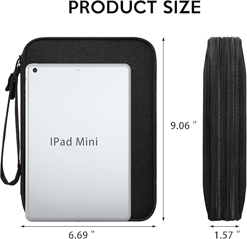 Miniatura 2 de SELLYFELLY Organizador de viaje para electrónica, bolsa organizadora de cables de doble capa, bolsa de almacenamiento de accesorios electrónicos