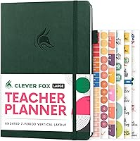Vista 10 de Planificador para Profesores Clever Fox – Planificador del Año Escolar con Calendarios y Planes de Lecciones – Libro de Planificación