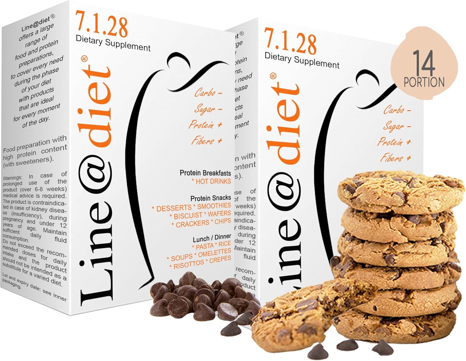 BISCOTTI PROTEICI Linediet 14 monoporzioni di biscotti COOKIES 25