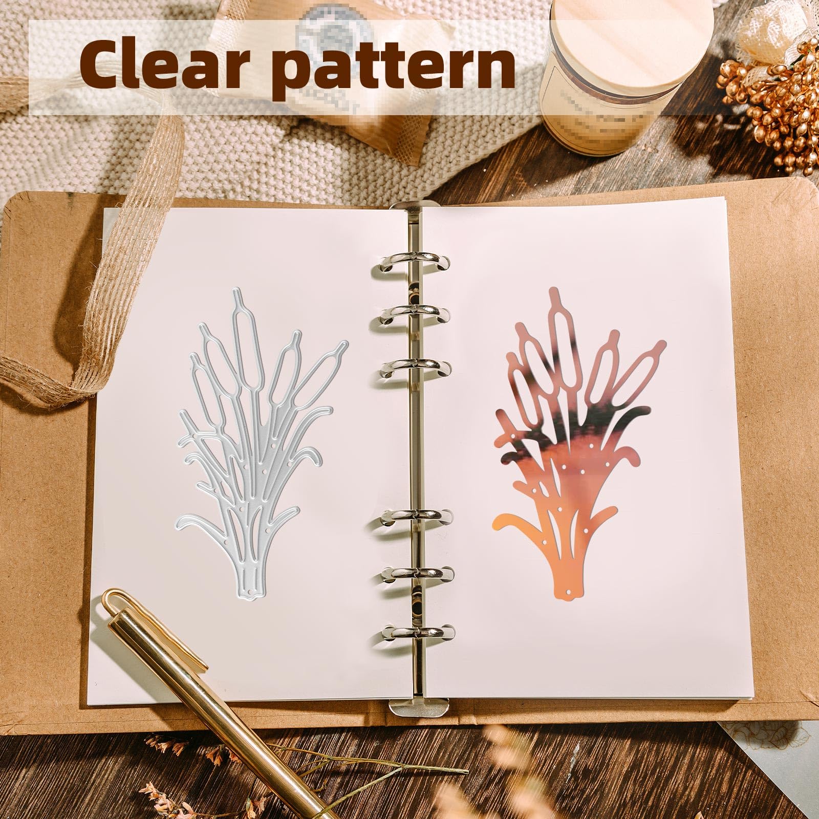 Fustella Metallica Per Scrapbooking A Forma Di Erba Alta – Taglio E Goffratura Per Biglietti E Album