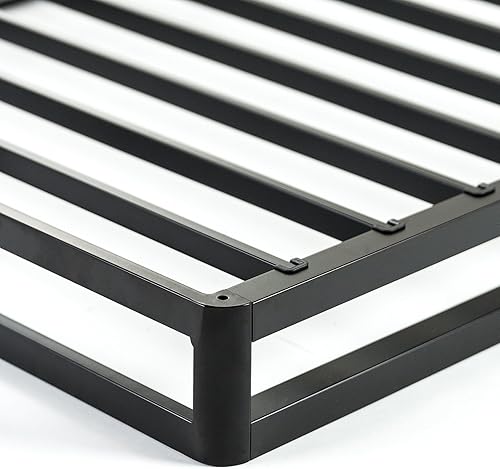 Miniatura 4 de Zinus Muelle de bloqueo rápido de 4 pulgadas de perfil bajoBase de colchónEstructura de acero resistenteFácil armado, Acero, Blanco