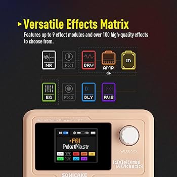 Amazon.com: SONICAKE Pocket Master-Portable Multi Effects Pedal