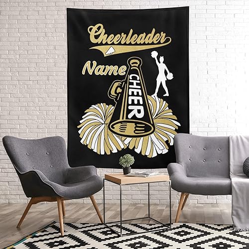 Miniatura 8 de Manta de bebé personalizada de animadora roja con nombre, manta de forro polar suave para niñas y niños, recién nacidos, regalo de cumpleaños, 40 x