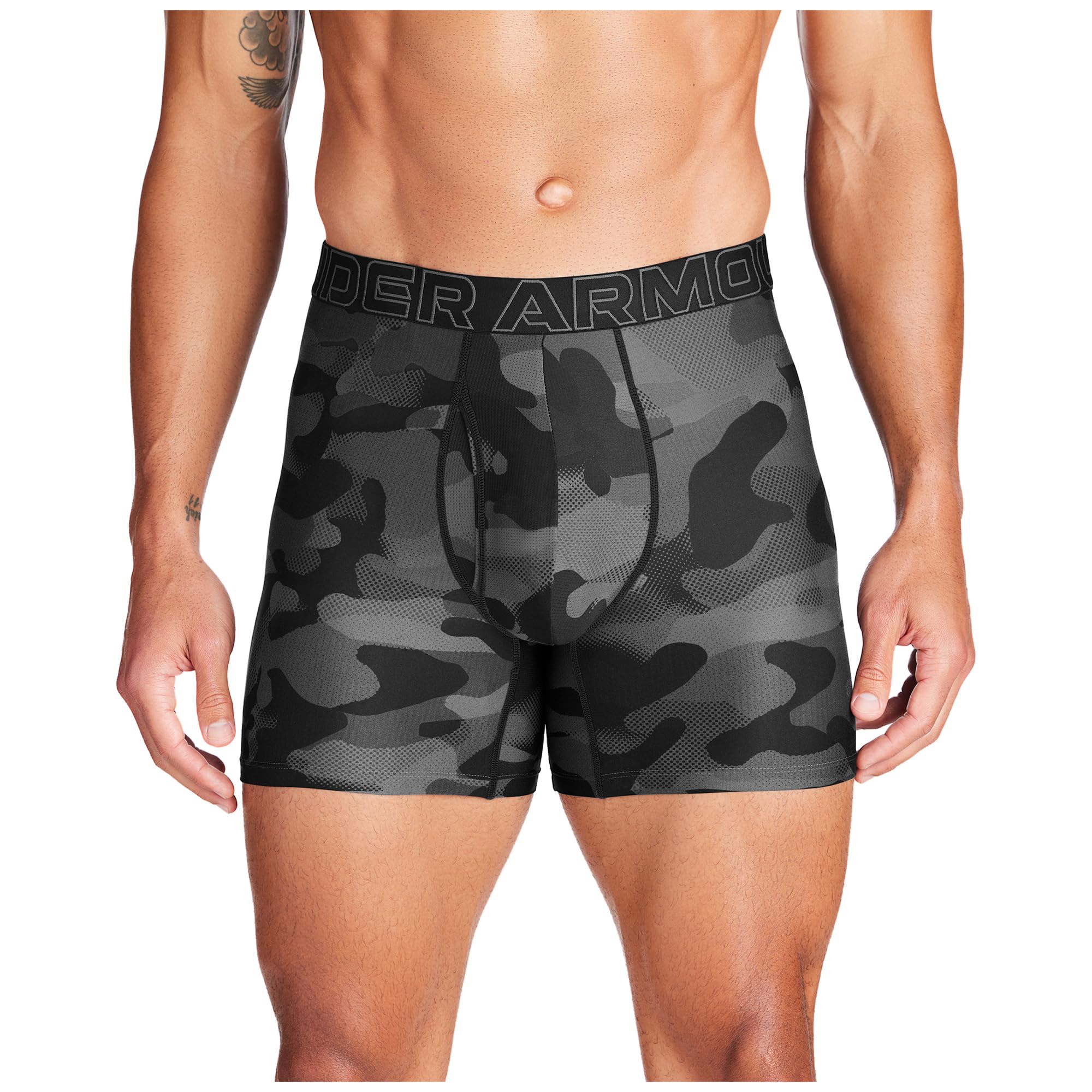 Under Armour Bielizna męska 15 cm Performance Tech Boxerjock - 3-pak, Czarny/szary/moro, L