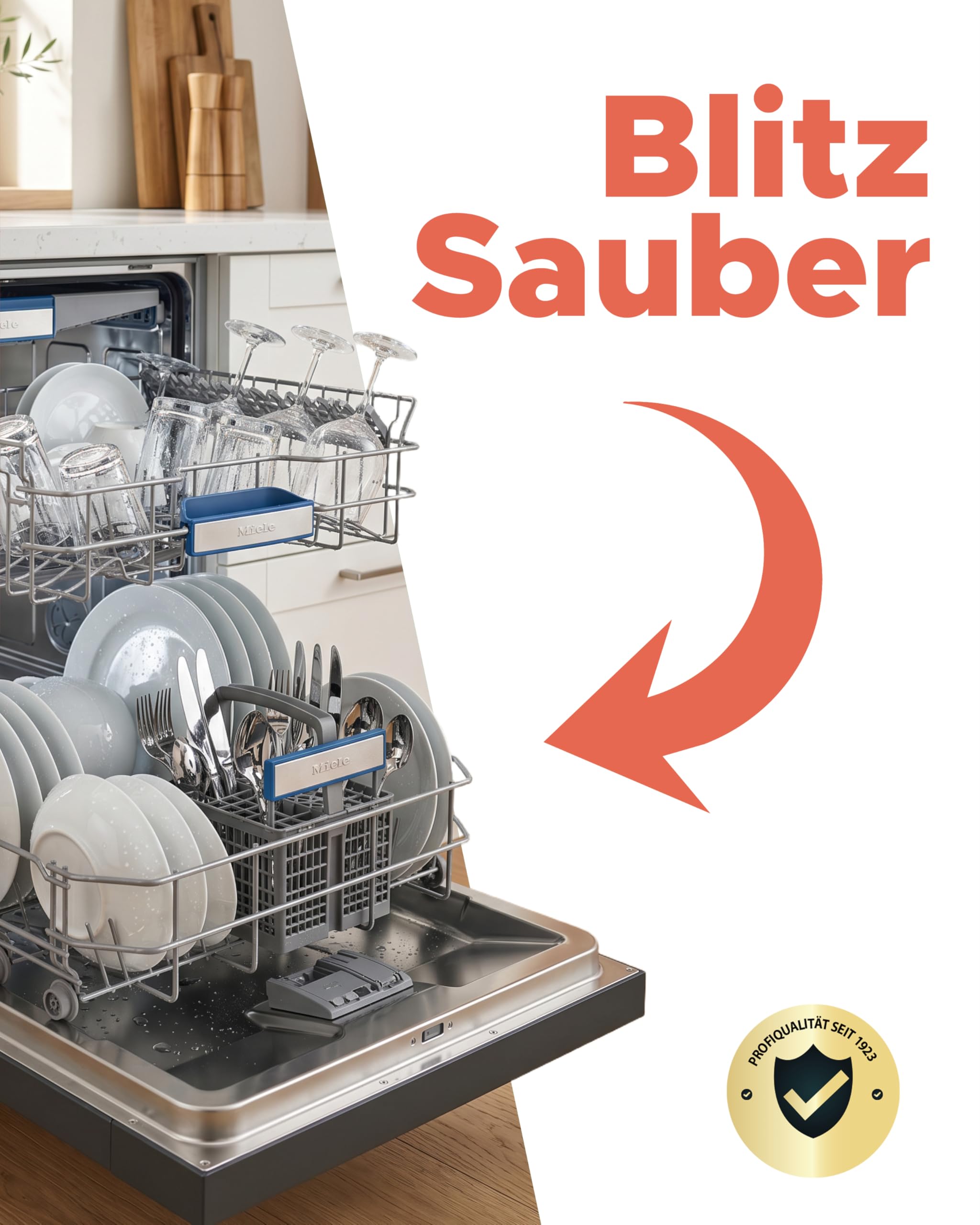 Lorito Set frisch & sauber Spülrein Spülmaschinenreiniger 2 x 10 L & Klarspüler für Spülmaschine 2 x 10 L - Profi-Reinigungsmittel gegen hartnäckige Verunreinigungen