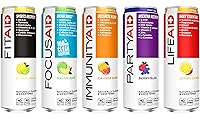Vista 28 de FITAID ENERGY, 200 mg de cafeína natural, Keto, paquete variado, fórmula de rendimiento óptimo: BCAAs, quercetina, electrolitos, Omega-3s, 15