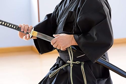 Vista 31 de Handmade Sword - Espada Wakizashi japonesa, práctica, forjada a mano, acero al carbono 1045/1060/1080, templado al calor, espiga completa, afilada