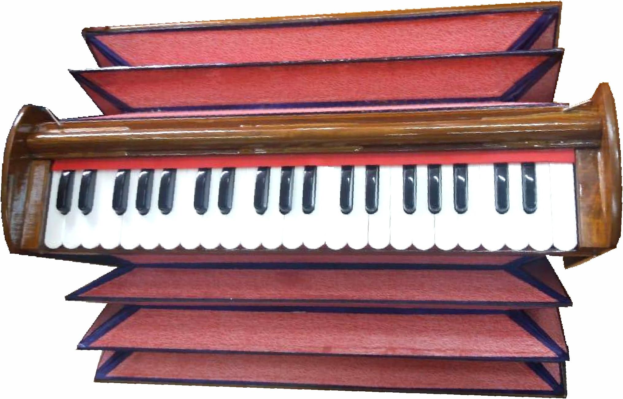 Original Bina Dulcetina 3.5 Octaves Ultra Portable Full Function Indian Teakwood Harmonium