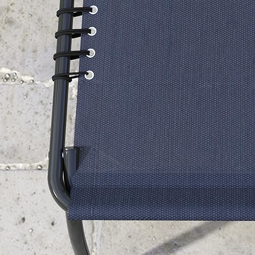 Miniatura 9 de Outsunny Juego de 2 tumbonas plegables, sillas de bronceado para patio, tumbona para exteriores con respaldo reclinable de 4 posiciones, asiento de