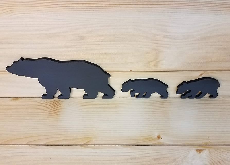 木彫り 熊 家族 wooden curved bear family 木彫り 熊 家族 wooden curved bear family Intarsia Wood Art 36